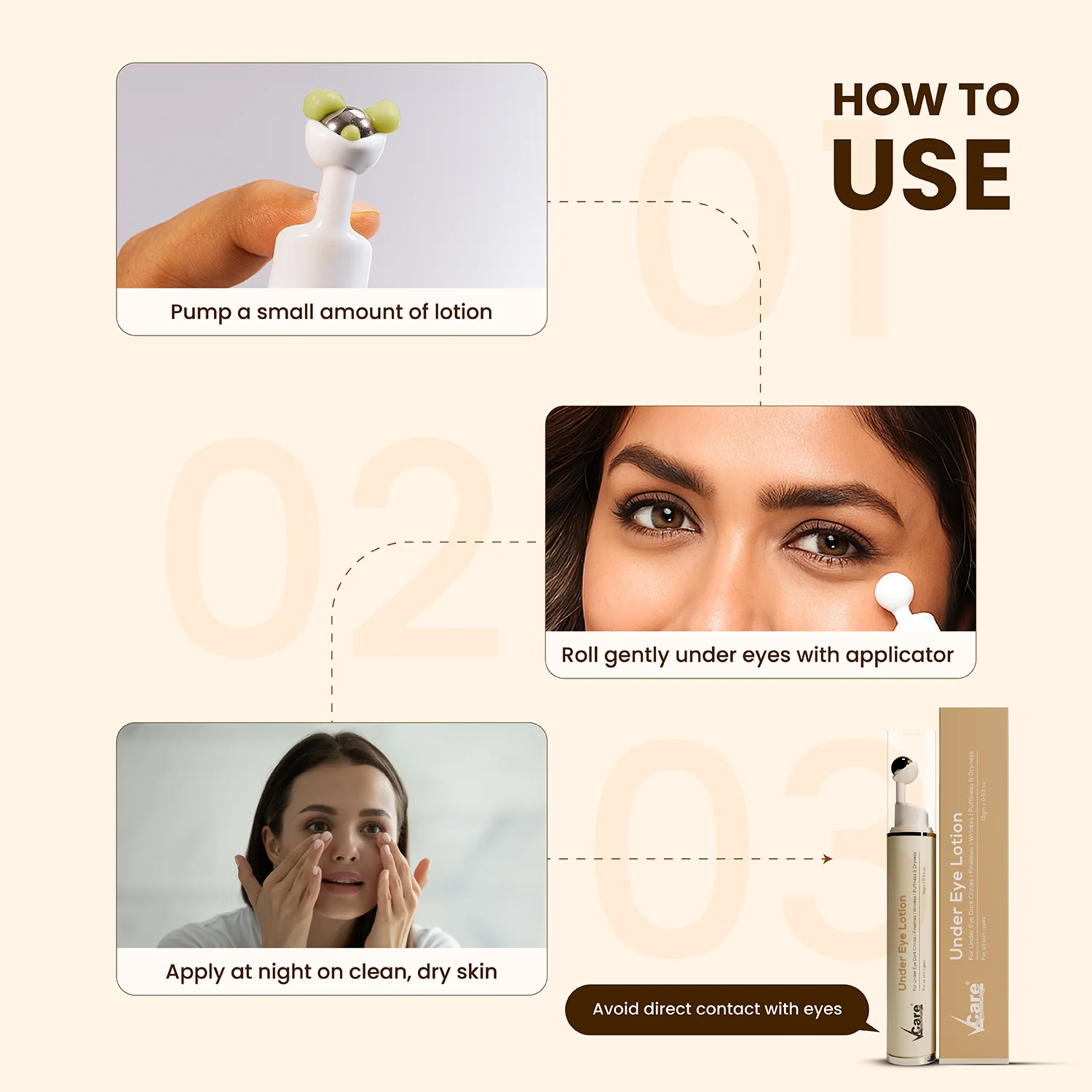 VCare Eye Care Lotion for Bright and Smooth Skin